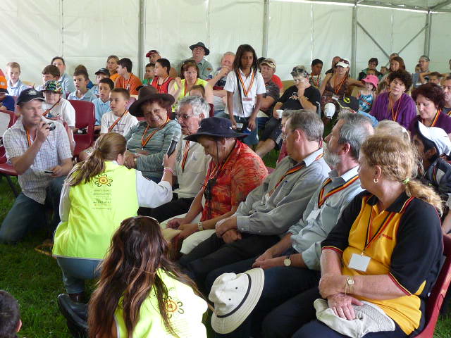  Elders, Aunty Merle Williams, Uncle Mervyn Cooper at Appin massacre commemoration